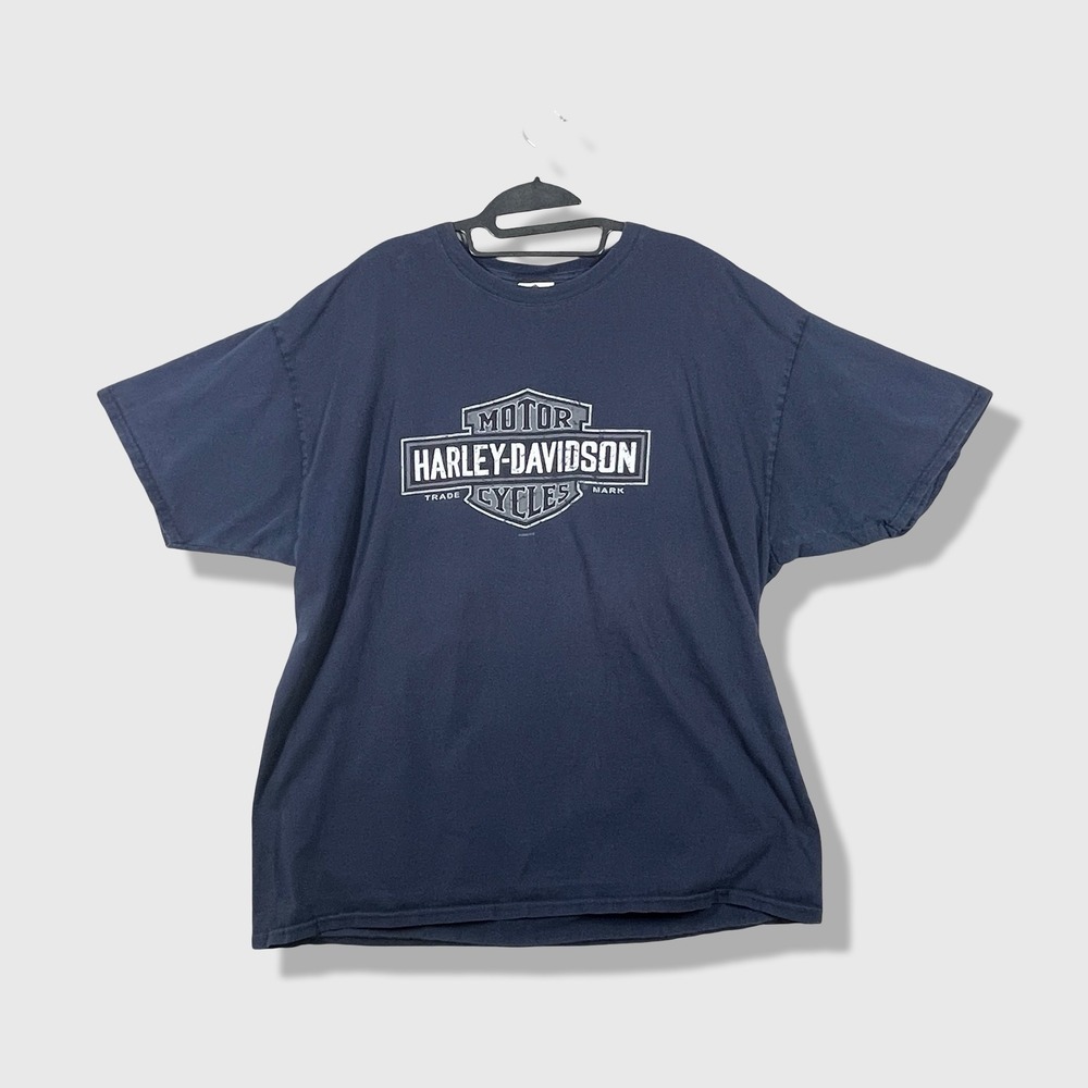 2009 Harley-Davidson T-Shirt Mens 2XL Blue Pomona Valley Montclair Biker Graphic
